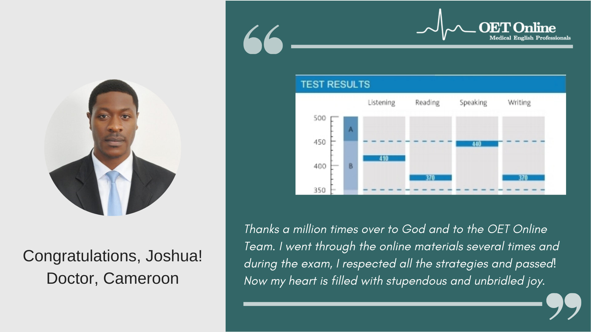 Oet Online Testimonials