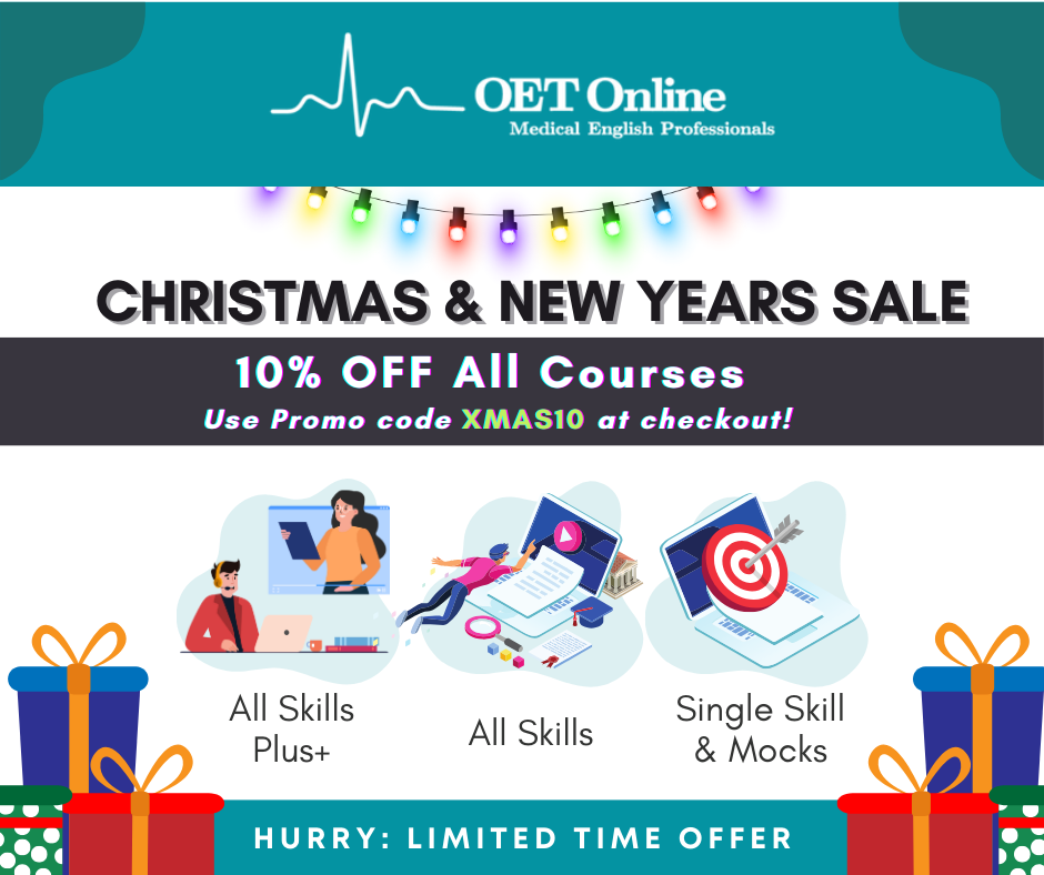 Christmas Sale – OET Online